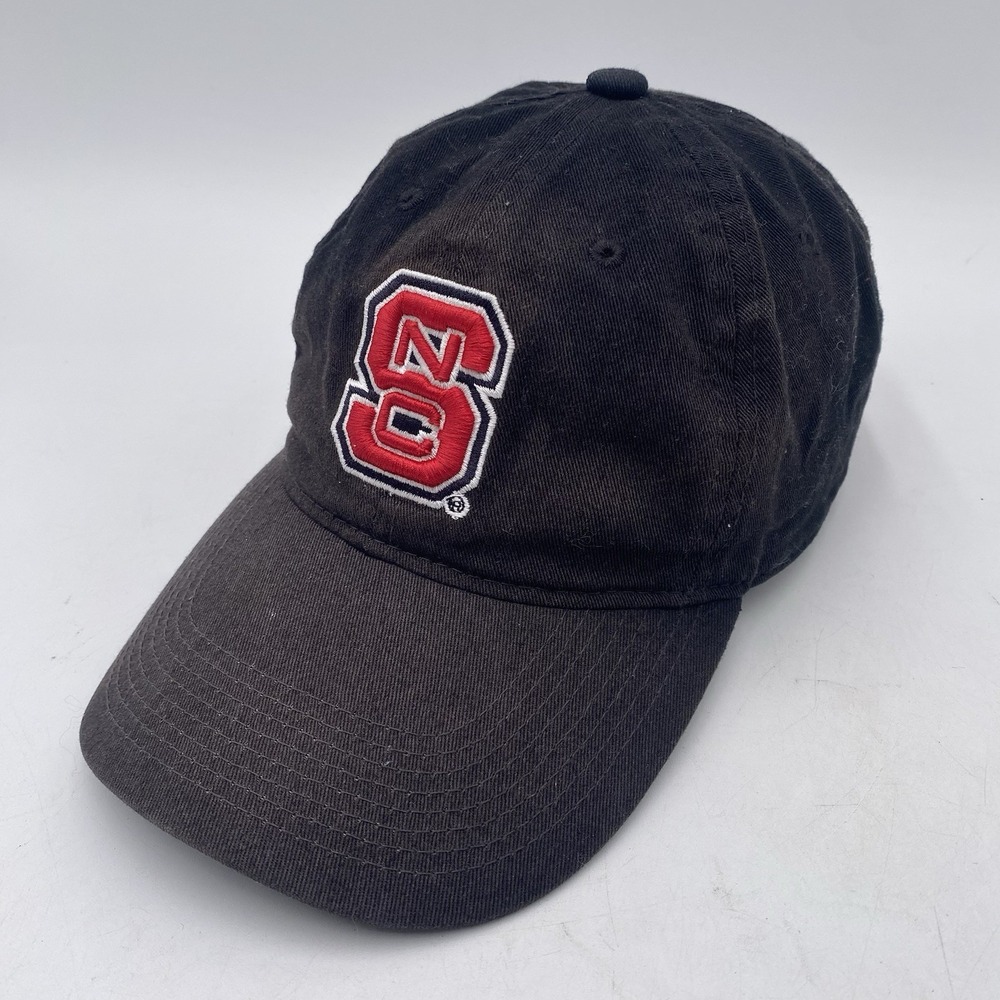North Carolina State Wolfpack Hat Black Cotton‎ Clean Up Strapback The Game